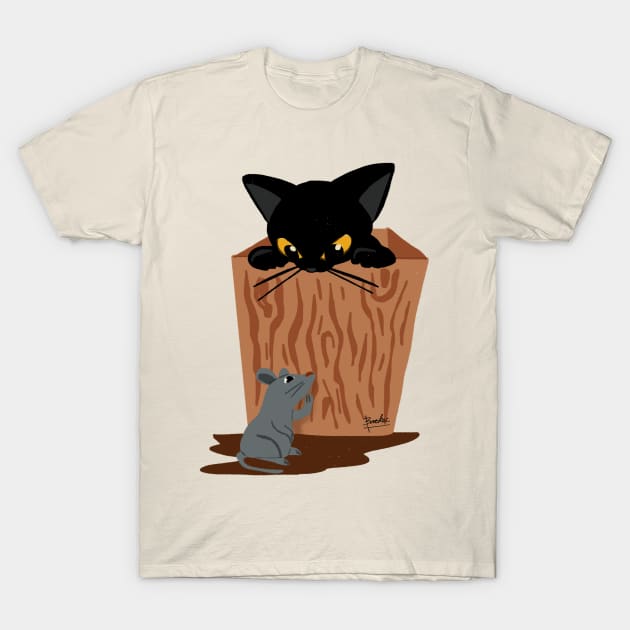 Hide-and-seek T-Shirt by BATKEI